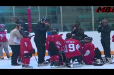 Jonathan Toews Huge Open Ice Hit On Little Kid