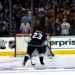 Cory Schneider stops Dustin Brown on the Penalty Shot Game 4 April 18 2012 HD