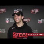 Steel Forward Adam Fantilli Postgame - Oct. 2 vs. Muskegon Lumberjacks