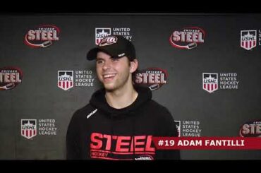 Steel Forward Adam Fantilli Postgame - Oct. 2 vs. Muskegon Lumberjacks