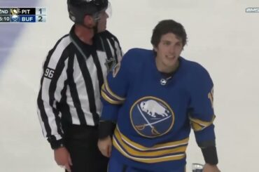 Sidney Crosby fights Peyton Krebs after hit on Kris Letang