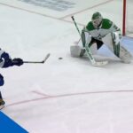 Blake Coleman Rips Goal By Jake Oettinger To Score On Shorthanded Penalty Shot