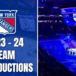 New York Rangers 2023 - 24 Full Team Introductions At Madison Square Garden | New York Rangers