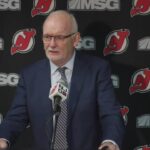 Hischier, Vanecek, Toffoli, and Lindy Ruff following 4-3 loss to Panthers