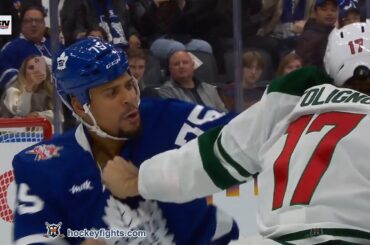 Marcus Foligno vs Ryan Reaves Oct 14, 2023