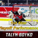 Talyn Boyko - 1st Star Playoff Performance