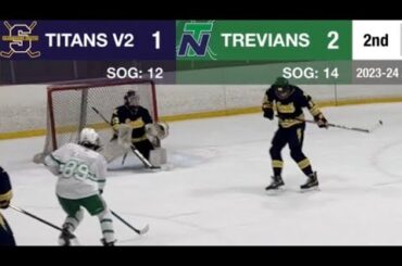 GBS Titans Varsity 2 Blue vs New Trier Trevians White - 2023-24 AHL Game #3