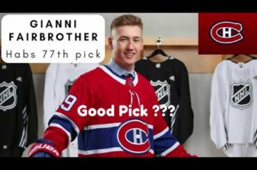 Gianni Fairbrother habs 77th pick
