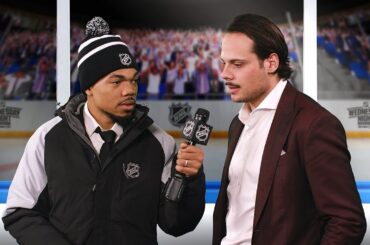 Lazlo Holmes interviews Maple Leafs forward Auston Matthews