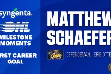 OHL Milestone | Matthew Schaefer | First Career Goal