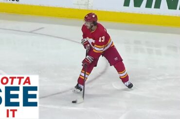 GOTTA SEE IT: Johnny Gaudreau Sets Up Tkachuk For 100th Point Of The Season