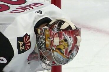 Raanta pulled after Golden Knights score third goal of the first period