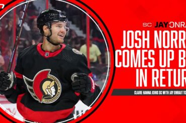 Josh Norris returning to lineup a huge boost for Senators