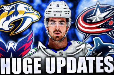 CONOR GARLAND TRADE TALK PICKING UP: HUGE UPDATES (NHL Rumours, Canucks, Blue Jackets, Capitals)