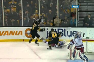 Andrew Ference dirty hit on Ryan McDonagh