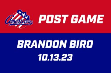 Brandon Biro Post Game | 10.13.23