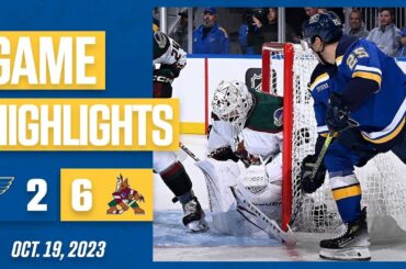 Highlights: Coyotes 6, Blues 2