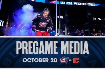 Zach Werenski and Elvis Merzlikins return for the Columbus Blue Jackets | Pregame Media (10/20/23)