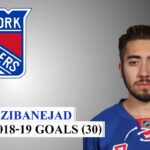 MIka Zibanejad (#93) All 30 Goals of the 2018-19 NHL Season