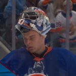 Islanders' Ilya Sorokin FLASHES The Leather To Rob Jack Hughes Point Blank