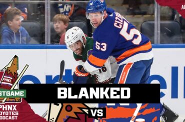 Karel Vejmelka keeps Arizona Coyotes afloat in shutout loss to New York Islanders