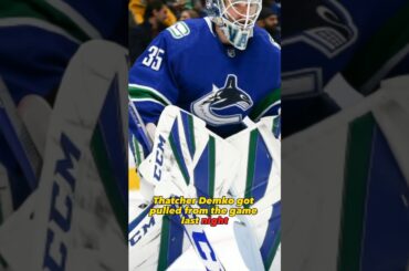 Thatcher Demko Got Pulled from the Canucks vs Oilers Game for WHAT?! #shorts