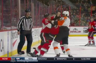 Wayne Simmonds vs Mark Borowiecki Nov 21, 2015