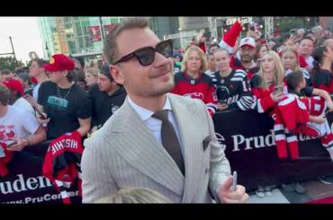 NJ Devils Red Carpet EXCLUSIVE Before Home Opener FULL CUT #njdevils