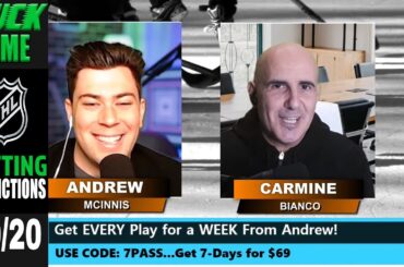 NHL Predictions, Picks & Odds | Flames vs Blue Jackets | Devils vs Islanders | PuckTime Oct 20