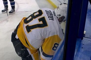Crosby shaken after Witkowski hits him from behind and into boards