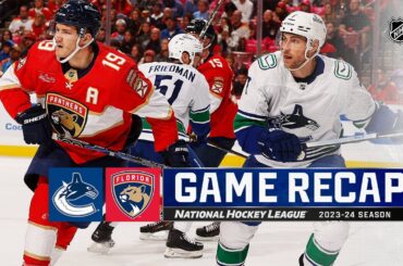 Canucks @ Panthers 10/21 | NHL Highlights 2023