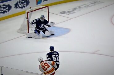 Dillon Dube Breaks The Shutout Bid For Vasilevskiy Making It A 4-1 Bolts Lead