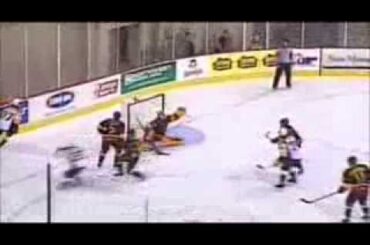 10-18-13 Erie Otters vs Belleville Bulls Adam Pelech Assist