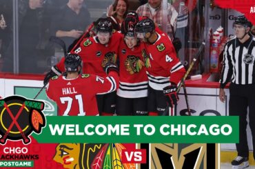 Connor Bedard Scores in United Center Debut, Blackhawks Lose vs Vegas | CHGO Blackhawks Postgame