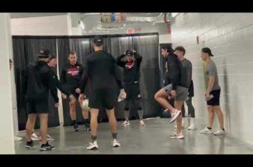 NJ Devils BEHIND THE SCENES Pregame Soccer Warmup #njdevils