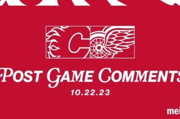 Dylan Larkin, Alex DeBrincat, Derek Lalonde Post Game - Oct. 22 vs. CGY