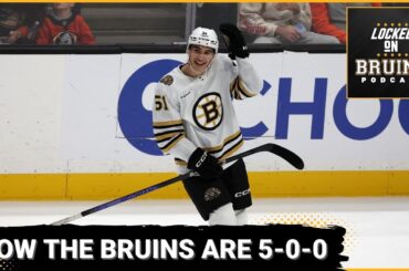 How the Boston Bruins are 5-0-0 to start the season