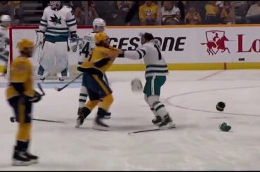 Kiefer Sherwood and Luke Kunin "fight"