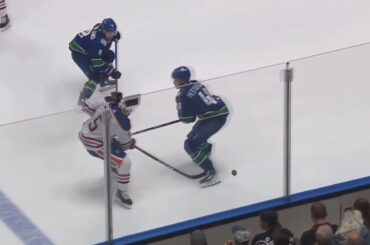 Elias Petterson hit on Cody Ceci - Have your say!