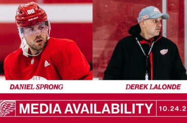 Daniel Sprong & Coach Lalonde Pregame - 10/24 vs. SEA