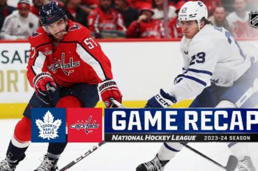 Maple Leafs @ Capitals 10/24 | NHL Highlights 2023
