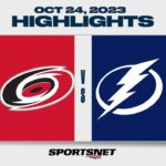 NHL Highlights | Hurricanes vs. Lightning - October 24, 2023