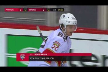 Evgeni Dadonov assists on Denis Malgin goal (2017)