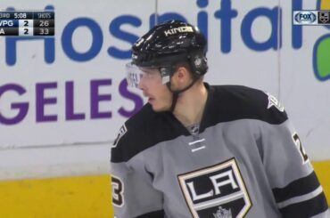 Dustin Brown Scores on Michael Hutchinson | Kings Tied with Jets 2-2