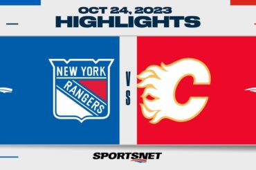 NHL Highlights | Rangers vs. Flames - October 24, 2023