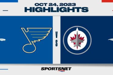 NHL Highlights | Blues vs. Jets - October 24, 2023