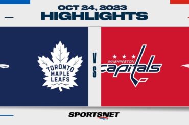 NHL Highlights | Maple Leafs vs. Capitals - October 24, 2023