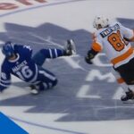 Mitch Marner Falls Awkwardly On Leg, Forced To Leave Game