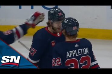 Jets' David Gustafsson and Mason Appleton Score 18 Seconds Apart to Break Stalemate with Blues