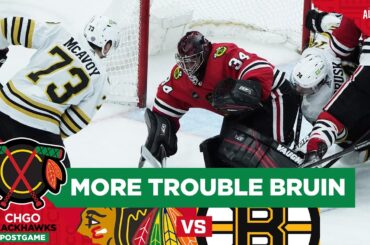 Bruins Batter Blackhawks in Chicago, Losing Streak Reaches Three | CHGO Blackhawks Postgame